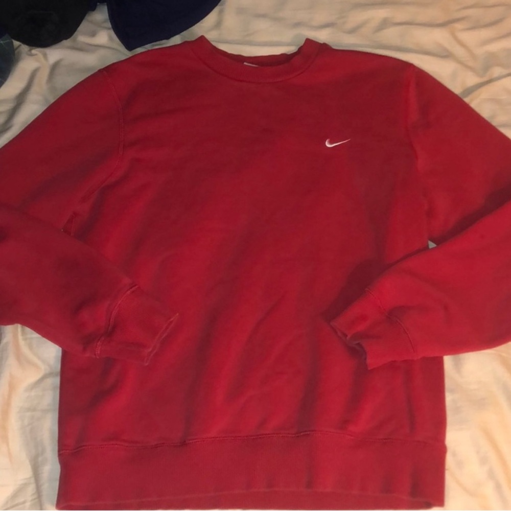Vintage Nike the athletic dept crew pull over red sweater egypt